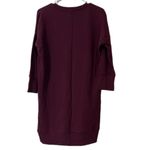 EXPRESS  sz XS maroon pullover v-neck sweater can be worn as short sweater dress Photo 2