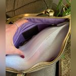 Coach Authentic LUREX METALLIC LEATHER W STUDS ZIP TOP SHOULDER BAG (EUC) Photo 11