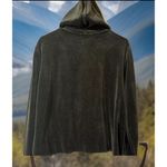 Ralph Lauren EUC‎ Y2K Lauren Active   Green Velour Track Jacket Hoodie-L Photo 3