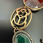 Lucky Brand  Egyptian Revival Scarab Snake Frog Cabochon Toggle Bracelet 40g. Photo 8