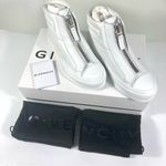 Givenchy  City High Front 4G Zip High Top Sneakers White 38.5EU 8.5US NEW Photo 3