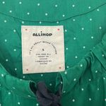 ALLIHOP green and white poka dot dress swim‎ coverup Anthropologie small summer Green Photo 1