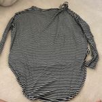 Amuse Society Buckle black and white stripe long-sleeve Photo 1