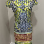 Clover Canyon  Floral Mosaic Neoprene Scuba Fitted‎ Sheath Slip Dress - Small NWT Photo 0