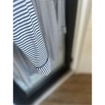 UGG  Women’s Black / White Stripe Robe Kimono Size L Photo 9