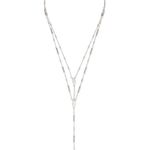 Kendra Scott NWT  Adelia Y Necklace for Women Bright Silver-Plated Photo 1