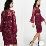 Shoshanna  Dyer Dress in Fuchsia Multi Size 6 Photo 2