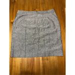 Banana Republic  Women's Gray Skirt Size 14 Linen Blend Fully Lined With Slit Photo 2