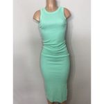 Michael Stars New.  pale mint green midi dress with slit. Normally $119 Photo 6