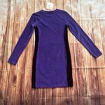 Bershka Women's Long Sleeves Fresh Vibes Purple Velvet Bodycon Dress Size XS Photo 5