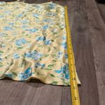 Vintage yellow and blue floral coquette satin slip dress Size L Photo 2