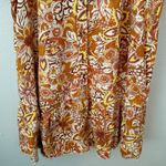 Anthropologie PILCRO x | Boho Puffed Sleeve Floral Tapestry Button Dress | XL Photo 5