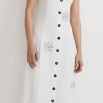 Madewell Button-Front Midi Dress in 100% Linen Photo 0