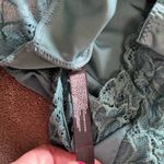 Urban Outfitters OUT FROM UNDER Teal Burlesque One Piece Tank Top Bodysuit Silky Lace Sz S EUC Photo 5