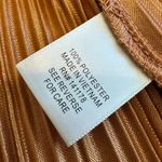 Kirious Copper Pleated Mini Dress Sleeveless Empire Waist Stretch Party Sz Small Gold Photo 10