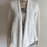 Anthropologie  Rosie Neira Nansen Pointelle Knit Cream Cardigan Sz XS Photo 1