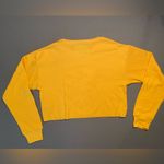 Wonder woman cropped Tee, crew neck, long sleeve, oversized, super hero,‎ SZ S Yellow Photo 1