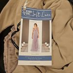 Sorella Vita 💕 Plunging V-Neck Bridesmaid Dress Tulle 8860 Stardust Taupe 12 NWT Photo 7