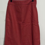 J.Crew Wool Blend Pencil Skirt Red Size 2 Business Casual Office Photo 0