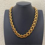 Vintage NAPIER Pat 4.774.749 Gold Link Chain 16” Chunky Necklace 62.7g Photo 3