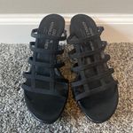 Donald Pliner Donald J Pliner Couture Black Wedge Heels Size 8 Photo 1