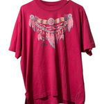 Fruit of the Loom Vintage Womens XL Best Fruit Of The Loom Pink Western Aztec Arizona T-Shirt Photo 0