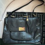 Rebecca Minkoff  Black Crocodile Satchel Photo 4