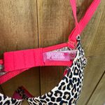 PINK - Victoria's Secret Victoria’s Secret Pink Wear Everywhere Push-Up Bra Leopard Animal Print 34C EUC Photo 3