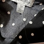 Love, Fire polka dot jumpsuit with ruffle sleeves and tie front Size Small NEW Black Photo 5