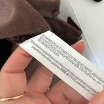 Bershka  Faux Leather Burgundy Shirt Photo 6