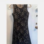 Danny & Nicole Black Sheath Midi Dress Sleeveless Crew Neck Photo 6
