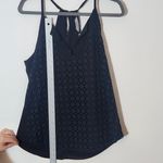 Athleta  Black Eyelet Lace Sleeveless Top Size Small Photo 8