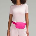 Lululemon NEW & IMPROVED SONIC PINK Everywhere Belt Bag White Wordmark Photo 6