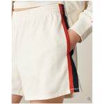 J.CREW Terry Boxer Short with Stripes Size Small Ivory NEW Cream Sporty Preppy Photo 3