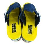 Blue Platform Foam Sandals Size 7 Rainbow Soles Wedges Slip On Summer Party Blue Photo 6