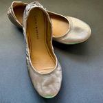 Lucky Brand Women’s Silver Light Gold Ballet Flat Shoes‎ Sz 10 Minimalist Quiet Luxury Comfy Photo 0