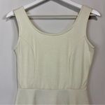 DNA Couture Women’s Casual Sleeveless Mini Skater Dress Cream NWOT Cute Girly Blue Photo 1