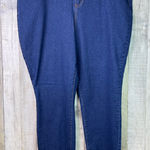 Bobbie Brooks Size 3X Blue Denim Stretch Jeans w/Coin Pocket Faux Front … Photo 0
