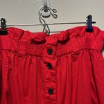 Everlane  The Easy Button-Front Red A-Line Skirt, Size M Photo 8