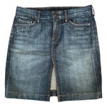 Citizens of Humanity Sophia #300 Stretch Knee Length Dark Denim Skirt - 27 Photo 0