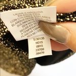 Bar III Gold Black 3/4 Length Sleeve Peplum Top Photo 6