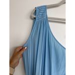 Ramy Brook  Nicola One-Shoulder Tiered Ruffle Maxi Dress, Misty Blue, Medium, EUC Photo 4