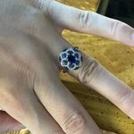Natural Iolite Blue Sapphire Sterling Silver Ring Size 6 Photo 3