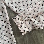 Talbots  Pink and Black Button Down Shirt Sodt Pin tuck Butterfly Shirt Photo 8