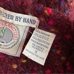 Vintage 90s Cape Isle Knitters Fuzzy Mohair Confetti Cardigan Sweater slouchy S Photo 9