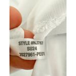 Madewell | NWT | Side-Cinch Muscle Tee in Eyelet White | Sz S Photo 7