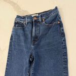 Madewell The Perfect Vintage Jean Womens 27 Dark Blue Wash Mom Denim Jean Casual Photo 2