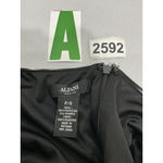 Alfani Womans P Small Black White Sleevless A Line Pleated Skirt Dress Photo 2