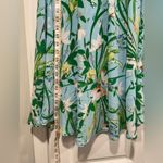 Bobeau  Size M Light Blue Floral Elastic Waist Flowy Lined Maxi Skirt Photo 6