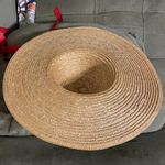 Floral Cottagecore straw hat wide brim Gold Photo 3
